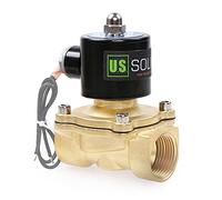 U.S. Solid 24V DC 1" G Electroválvula Eléctrica Latón Normalmente Cerrado "NC" Solenoid Válvula Accionamiento Directo Aire Agua Aceite