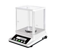 U.S. SOLID Báscula de precisión de 0,001 g - Balanza digital analítica Lab - Báscula electrónica de precisión con una precisión de 1 mg y 2 pantallas LCD - 110 g/0,001 g