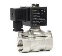 U.S. Solid Electroválvula acero inoxidable G 3/4 pulgada 24 V CC normalmente cerrada NC 10 bar, válvula eléctrica para agua, aire, diésel, queroseno, gasolina