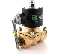 U.S. Solid Electroválvula eléctrica de 3/4 pulgadas, 24 V AC, N.C. Agua de aire, combustible, rosca Viton G