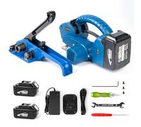 U.S. Solid Flejadora batería eléctrica semiautomática para cintas PP PET de 13-19 mm, 2 x 3000 mah para cartones y paleta