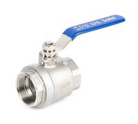 U.S. Solid Válvula de bola DN32 de 1 1/4 pulgadas, rosca G hembra de acero inoxidable 304, puerto completo de 2 vías