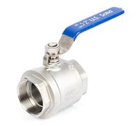 U.S. Solid Válvula de bola DN50 de 2 pulgadas - rosca G hembra de acero inoxidable 304, puerto completo de 2 vías