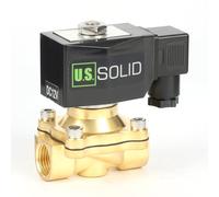 U.S. Solid Válvula solenoide de vacío - 1/2 pulgada 1.0 Mpa latón 12 V CC resistencia a altas temperaturas electroválvula solenoide eléctrica, -10.0 °C-80.0 °C