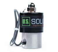 U.S. Solid Válvula solenoide eléctrica de acero inoxidable de 1/4 pulgadas, 24 V CC, normalmente cerrada, VITON