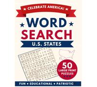 U.S. States Large Print Word Search Puzzles (Celebrate America Word Search Series)