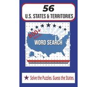 U.S. States & Territories Word Search Puzzle Book: Word Searches with Easy to Read Print about the U.S. States including Territories, American ... and Holidays (Waypoint Creation Puzzles)
