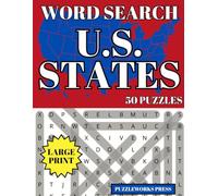 U.S. States Word Search Puzzle Book: 50 Fun & Educational Large Print Word Hunts for Children, Adults, and Seniors