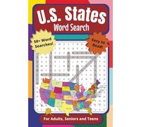 U.S. States Word Search Puzzle Book: For Adults, Seniors, and Teens | Easy to Read, 50+ State Word Searches Featuring, Names of States, Capitals, ... Vacations, Holidays, Breaks, and Quiet Times