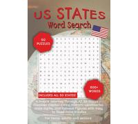 U.S. States Word Search Puzzle Book:: Word Searches with Easy to Read Print about U.S. Geography, All 50 States, Cities, Historic Landmarks, American ... (The Global Explorer Word Search Series)