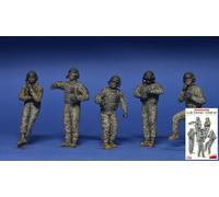 U. S. Tanque Crew Figura Plástico Kit 1 :3 5 Modelo Miniart