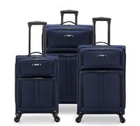 U.S. Traveler Anzio Softside - Maleta giratoria expandible, Navy, 3-Piece Set (22/26/30), Anzio Softside - Maleta giratoria expandible