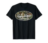 U.S. Virgin Islands Distressed Camouflage Classic Camiseta