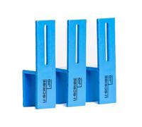 U-Scribe Jig Juego de 3 plantillas de carpintería y carpintería de 19 mm, escribe como un profesional, marca líneas perfectas en rellenos, facias, paneles y zócalos