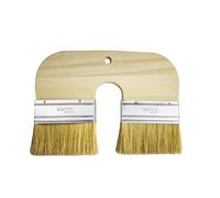 U-Shape Deck Brush For Staining | Double-bristle Color Stain Brush With U-shape Applicator, Ideal For Interior And Exterior Surfaces Like Brick Walls, Decks, Bathrooms, Showers, Bathtubs, And Furnitur