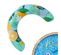 U Shape Printed Floats, Pool Floats Adult, Elastic Beach Pool Ring with Authentic Design, Fun Summer Pools Accessory, Men Women Floater for Outdoor, Vacation Party Beach Lake River Travel Play Game
