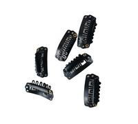 U-Shape Snap Clips For Hair Extensions 100PCS Ins For Ext For Women Extensionsnsions(BLACK-100PCS)