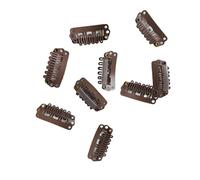 U-Shape Snap Clips For Hair Extensions 100PCS Ins For Ext For Women Extensionsnsions(BROWN-100PCS)