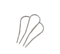 u-shaped pins Accesorios for el cabello estilo moño retro francés, peinetas con flores de perla, horquillas for en forma U for uso diario, broche aleación for mujer, regalo(Color2)