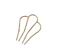 u-shaped pins Accesorios for el cabello estilo moño retro francés, peinetas con flores de perla, horquillas for en forma U for uso diario, broche aleación for mujer, regalo(Color9)