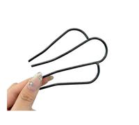 u-shaped pins Accesorios for el cabello estilo moño retro francés, peinetas con flores de perla, horquillas for en forma U for uso diario, broche aleación for mujer, regalo(Color7)