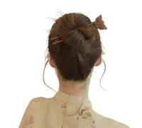 u-shaped pins Horquilla de madera con forma U for el pelo, estilo chino, gato y mariposa, for moños, tocados conejo, accesorios for niña(Color5)