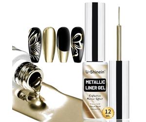 U-Shine Copper Metallic Painting Gel, 3D Mirror Effect Polish Nail Art