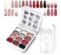 U-Shinein Gel de pintura gradiente, 16 colores, esmalte de uñas de gel Ombre para uñas Ombre Aura Nails, manicura francesa, manicura francesa, manicura DIY Nail Art,Paleta #Silk