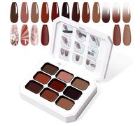 U-Shinein Gel de pintura gradiente, 9 colores, esmalte de uñas de gel Ombre para uñas Ombre Aura Nails, manicura francesa, arte de uñas, paleta A12