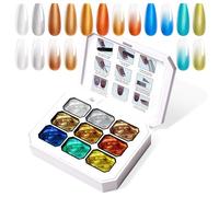 U-Shinein Gel de pintura gradiente, 9 colores, esmalte de uñas de gel Ombre para uñas Ombre Aura Nails, manicura francesa, arte de uñas DIY, paleta Q