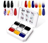 U-Shinein Gel de pintura gradiente, 9 colores, esmalte de uñas de gel Ombre para uñas Ombre Aura Nails, manicura francesa, manicura francesa, arte de uñas, paleta A9
