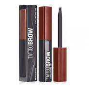 U-Shinein Lápiz de cejas 3D, resistente al agua y de larga duración, con 4 puntas micro para maquillaje natural, marrón chocolate