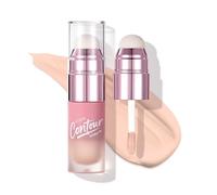 U-Shinein Liquid Concealer Highlighter Matte Face&Eye Brightener for Cool Tones,Lightweight&Moisturizing,Waterproof Long Lasting Cream Contour Stick with Blending Sponge 1#FAIR COOL