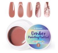U-Shinein Ombre Gel Nail Polish,Spring Summer Colorful Painting Nail Gel for Ombre Nails Aura Nails, French Manicure DIY Nail Art #02 Apricot Pink