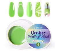 U-Shinein Ombre Gel Nail Polish,Spring Summer Colorful Painting Nail Gel for Ombre Nails Aura Nails, French Manicure DIY Nail Art #09 Green