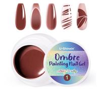 U-Shinein Ombre Gel Nail Polish,Spring Summer Colorful Painting Nail Gel for Ombre Nails Aura Nails, French Manicure DIY Nail Art #01 Cinnamon Pink