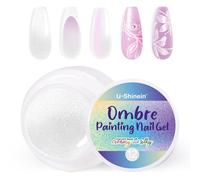 U-Shinein Ombre Gel Nail Polish,Spring Summer Colorful Painting Nail Gel for Ombre Nails Aura Nails, French Manicure DIY Nail Art #12 Pearl White
