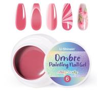 U-Shinein Ombre Gel Nail Polish,Spring Summer Colorful Painting Nail Gel for Ombre Nails Aura Nails, French Manicure DIY Nail Art #06 Rose Pink