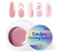 U-Shinein Ombre Gel Nail Polish,Spring Summer Colorful Painting Nail Gel for Ombre Nails Aura Nails, French Manicure DIY Nail Art #05 Leathery Pink