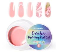 U-Shinein Ombre Gel Nail Polish,Spring Summer Colorful Painting Nail Gel for Ombre Nails Aura Nails, French Manicure DIY Nail Art #11 Light Pink