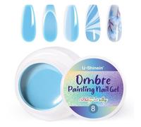 U-Shinein Ombre Gel Nail Polish,Spring Summer Colorful Painting Nail Gel for Ombre Nails Aura Nails, French Manicure DIY Nail Art #08 Blue
