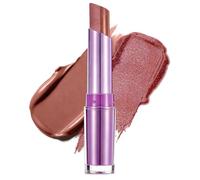 U-Shinein Star Spiral Shine Lipstick,Lip Stain with Pearly Glitter, Long Lasting&Smooth Shimmer Lip Tint,Nourishing Lipstick with Gloss Finish Sparkling Peach Pink