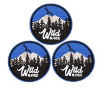 U-Sky Sew o Iron On Patches 3pcs Forest Park Ranger Iron en parches de apliques para la aventura de ropa al aire libre parches de apliques libres