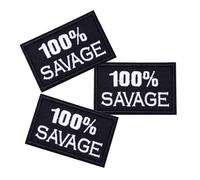 U-Sky Sew o Iron On Patches Pack 3pcs Patches de ropa de hierro Patches de apliques de bordado 100% salvaje para mochilas para jeans para bolsas