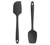 U-Taste Espátula Silicona Juego de 2, resistente calor 315℃, Negra