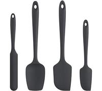 U-Taste Espátula Silicona Juego de 4, resistente calor 315℃, Negro