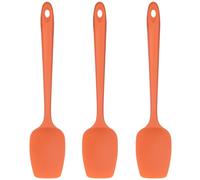 U-Taste Espátulas de Cuchara de Silicona: 315℃ Resistente al Calor Lengua Raspador de Goma Flexible, Juego de 3 Utensilios de Cocina para hornear cocinar mezclar y raspar (Naranja)
