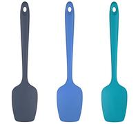U-Taste Espátulas de Cuchara de Silicona: 315℃ Resistente al Calor Lengua Raspador de Goma Flexible, Juego de 3 Utensilios de Cocina para hornear cocinar mezclar y raspar (Multicolor)