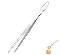 U-Taste Pinza de Cocina 20 cm, Acero Inoxidable 18/8, Punta Afilada | Soldadura Sin Juntas Robusta y Fuerza de Sujeción Mejorada - Para Hornear, Servir, Decorar y Emplatar