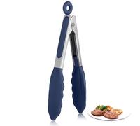 U-Taste Pinzas cocina silicona, resistente calor 250℃, 18cm, Azul noche